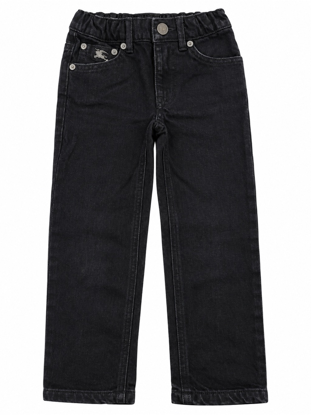 Burberry Kids Black Straight-Leg Jeans